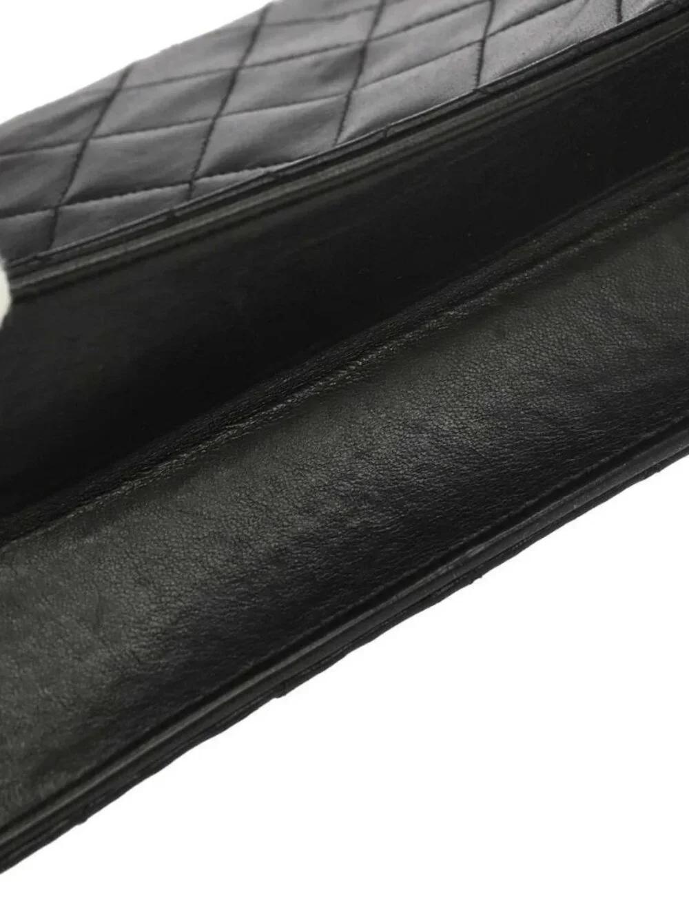 Chanel Black Lambskin Pushlock Small Half Flap Shoulder Bag 197414